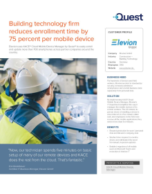 Building technology firm reduces enrollment time by 75 percent 