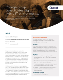 College group consolidates eight hybrid IT environments