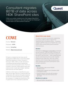 Firm migrates 80TB of data in 140K SharePoint sites