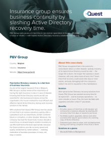 Insurer slashes Active Directory recovery time