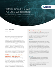 Retailer Ensures PCI DSS Compliance