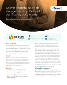 Sodvin-Fagdata cuts data storage costs by 75 percent 