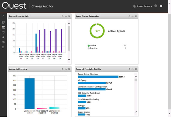 Herramientas de auditoría de Active Directory: Change Auditor for Active Directory