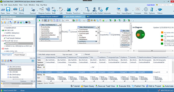 拖放式查询构建和自动化