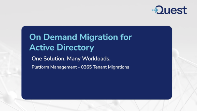 Joining a device to Azure Active Directory using On Demand Migration